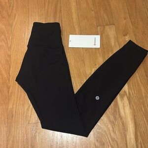 lululemon athletica Black Ribbed Leggings